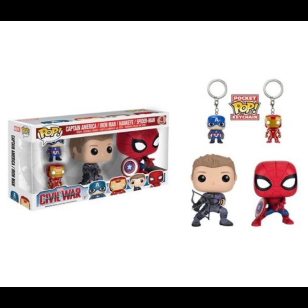 Funko Pop! Captain America Civil War 4-Pack